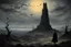 Placeholder: Sir Crow to the Dark Tower came, style Caspar David Friedrich