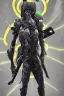 Placeholder: cyber ninja, black metal armor, futuristic suit, imperious, 8k resolution, overwatch, genji