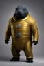 Placeholder: The giant tardigrade, its massive form defying logic, stands proud in a Star Trek uniform. The fabric of the uniform clings to its segmented body, the iconic gold and black colors accentuating its imposing presence. The Starfleet insignia, the badge of honor and duty, rests prominently on its chest, shimmering with an otherworldly glow. The uniform, once tailored for humanoid crew members, now stretches and adapts to accommodate the unique anatomy of the tardigrade. Its multitude of legs protrud