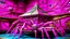 Placeholder: A purplish magenta mansion with spiders designed in Japanese origami painted by Karl Wiener