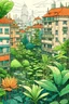 Placeholder: Drema city, plants, drawing, color, beutiful, pet