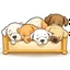 Placeholder: puppies sleeping cartoon