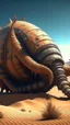 Placeholder: sci fi planet, space monster desert worm