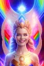 Placeholder: cosmic woman smile, admiral from the future, one fine whole face, crystalline skin, expressive blue eyes,rainbow, smiling lips, very nice smile, costume pleiadian, Beautiful tall woman pleiadian Galactic commander, ship, perfect datailed golden galactic suit, high rank, long blond hair, hand whit five perfect detailed finger, amazing big blue eyes, smilling mouth, high drfinition lips, cosmic happiness, bright colors, blue, pink, gold, jewels, realist, high commander