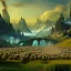 Placeholder: Epic Drawing of mordor scenery with sheeps of The Hobbit estilo Van Gogh 4k