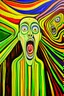 Placeholder: Pablo Picasso's interpretation of The Scream"; Cubism