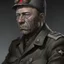 Placeholder: German ww2 tank commander realistic digital art grey clothes