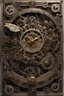 Placeholder: steampunk clock surrounded by cogs and springs, metal insects with wings