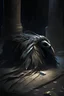 Placeholder: ((An ancient relic from a longlost civilization preserved for centuries in wrappings of delicate linen a mummy lies silently in its tomb its body desiccated and shriveled its oncevibrant features now frozen forever in time)), dark and moody, with intense contrast and warmly lit eyes that give a hint of hope, detailed feathers, Digital painting, Artstation, Matte, Sharp focus, Illustration, Art by loish and ross tran and artgerm, Trending on deviantart.