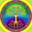 Placeholder: Tree of life in a circular masterpiece, ornate, elaborate, muted rainbow colors as background, Tree of Life, centered, stunning, gorgeous, ultra-fine detail, 8k, sharp, crisp, decorative, high-quality, 3d, photoillustrative, realistic, detailed matte, selina french, anna dittmann, lisa parker, greg rutowski