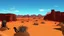 Placeholder: DESERT CITY FAR IN THE BACKGROUND COMIC STYLE