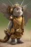 Placeholder: cute steampunk mechanical monkey with wings