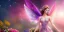 Placeholder: bright fairy, beautiful portrait, flowery landscape