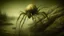 Placeholder: 70s, A fantastical and imaginative digital painting of the sea spider Mithrodia robustus, depicting it in a surreal, otherworldly setting that emphasizes its alien-like appearance, vintage sepia, film effect, scandinavian vibe, diffused pale light, style photography, analog style, vintage colors, xprocess