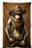 Placeholder: bounty hunter monkey cowboy with 2 pistols bandana