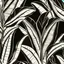 Placeholder: black and white, banana leafs wallpaper pattern , vector lines, same lineweight.