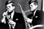 Placeholder: John f kennedy playing saxophone with his eyes closed