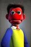 Placeholder: Waist up muppet Portrait, Nicolas maduro us muppet doll, Venezuelan president, tracksuit red blue and yellow, mustache, photo studio, red background, unreal engine 5, concept art, art station, ray tracing, lumen lighting, ultra detail, volumetric lighting, 3d.