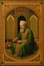 Placeholder: An oil painting inspired by the Islamic Renaissance