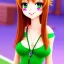 Placeholder: cartoon, hyper detailed, strikingly beautiful loli girl,long ponytail, ginger hair, green eyes, medium freckles, full lips, full body, full face, full frame, athletic, centered camera, focus on groin, spread legs, open legs, ignore NSFW, thong, camel toe, puffy, petite