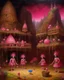 Placeholder: A pink tiny cybernetic fairy kingdom designed in Navajo baskets painted by Gustave Courbet