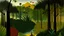 Placeholder: A rainforest in ancient Egyptian hieroglyphics painted by Henri Rousseau