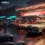 Placeholder: Ultra Realistic retro sci-fi afire Supermarket parking scene, 1960 year, many people running. blonde woman, sweet scarlet Johansson face, perfect iris, glow eyes, face makeup, tight latex coat; many panic people, Retro sci-fi style, soft color, highly detailed, unreal engine 5, ray tracing, RTX, lumen lighting, ultra detail, volumetric lighting, 3d, finely drawn, high definition, high resolution.