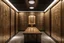 Placeholder: A three-dimensional meeting room divided into three walls with wooden panels engraved with Pharaonic hieroglyphics, with hidden lighting inside the wooden panels, alternating with marble panels cladding.