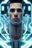 Placeholder: cyberpunk, head, men, portrai, tron