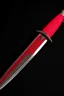 Placeholder: throwing dagger with a red serrated edge