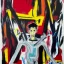 Placeholder: evangelion in style of basquiat painting