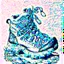 Placeholder: Ink drawing of a hiking shoe, detailed, trending on Pinterest