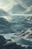 Placeholder: highly detailed glacial lake landscape, sunset, illustration, cinematic lighting, 4k, 8k, octane render, digital concept art, trending on artstation, pinterest, extremely detailed, ambient lighting.