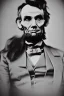 Placeholder: Abraham Lincoln face-to-face with a vampire vintage photography, beautiful, Tumblr aesthetic, retro vintage style, HD photography, hyperrealism