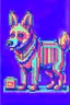 Placeholder: dog pixel art futuristic