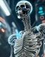 Placeholder: A close up of a frozen skeleton , sharp focus, emitting diodes, smoke, artillery, sparks, racks, system unit, motherboard, by pascal blanche rutkowski repin artstation hyperrealism painting concept art of detailed character design matte painting, 4 k resolution blade runner, digital Art, perfect composition, beautiful detailed intricate insanely detailed octane render trending on artstation, 8 k artistic photography, photorealistic concept art, soft natural volumetric ci