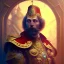 Placeholder: Arthur Kulkov, Russian, circus, ringleader, portrait, handsome, muscular, detailed matte painting, intricate detail, concept art portrait by Greg Rutkowski, mystical colors, Golden hour, colorful galaxy foreground, lisa frank fantasy, neon pastel color palette, beautiful colorful interesting detailed storybook fantasy