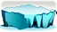 Placeholder: cartoon illustration: flat iceberg