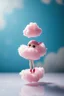 Placeholder: A plastic pink cloud floating in the blythe doll