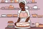 Placeholder: Craft a digital image of a Nigerian female cake baker, embodying her resilience and entrepreneurial spirit, symbolized by her apron. Show her nurturing nature as she shares her baking knowledge and empowers other women in her community to pursue their dreams