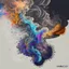 Placeholder: Create a composite depicting the allure of drugs through visually captivating elements like swirling smoke, vibrant colors, and intriguing patterns, pattern