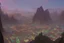 Placeholder: A massive tribal city high in the mountains