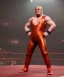 Placeholder: Wrestler Donald trump, wrestling, red breeches, suspenders, retro style, 80s, hot ambient, photo studio, vibrant color, gradient, highly detailed, art stations, concept art, smooth, unreal engine 5, god rays, ray tracing, RTX, lumen lighting, ultra detail, volumetric lighting, 3d, finely drawn, high definition, high resolution.