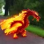 Placeholder: Fire dragon walking