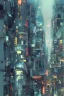 Placeholder: Art by John Berkey and John Harris, Central Park, New York 2077, Cyberpunk