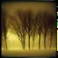 Placeholder: Dark street creepy fog colours strong texture artistic polaroid volumetric light tree nightmare Yves Tanguy