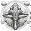 Placeholder: Coloring page, detailed, star wars style, white background, space ship,