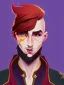 Placeholder: Portrait of a 30 year old strange gay wizard