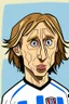 Placeholder: Luka Modric Croatian soccer player cartoon 2d