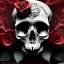 Placeholder: Cracked Skull and red rose, marble texture, dark, fantasy art, shallow depth of field, macro lens, unreal engine 5, ultra detailed,8k, HDR, hyperphotorealistic, bone, set in fire